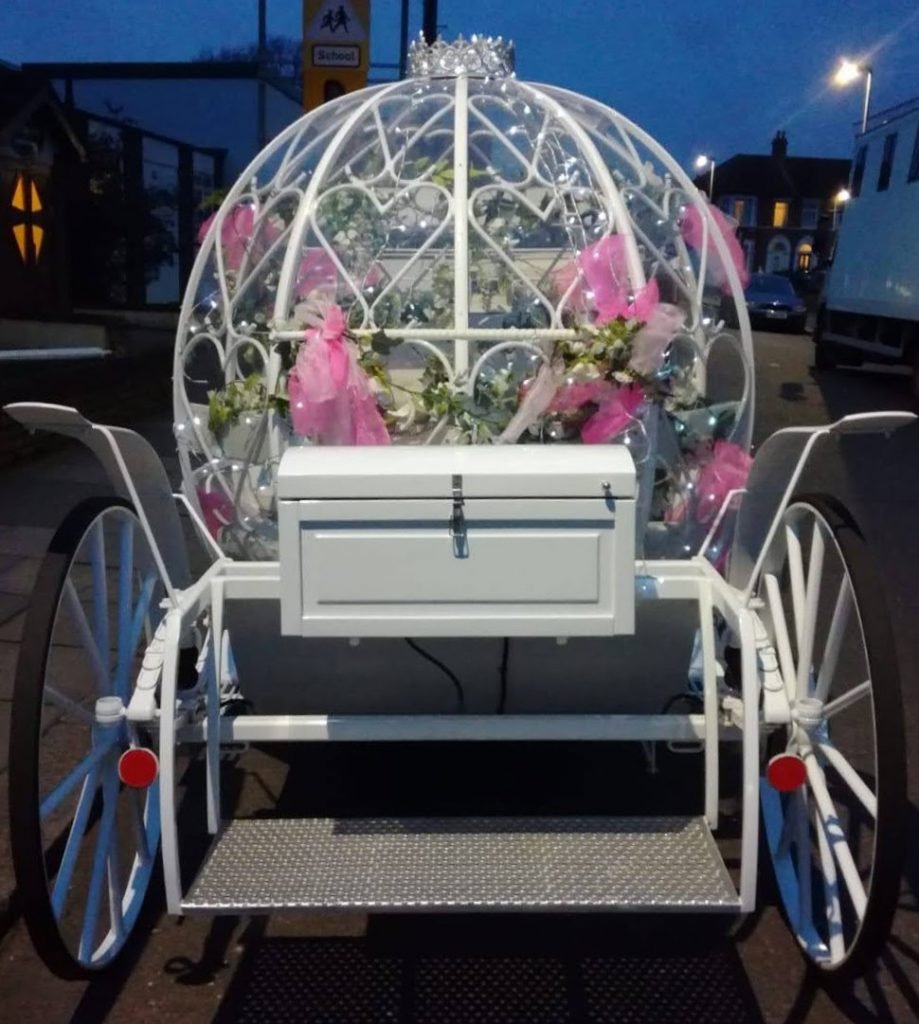 Cinderella carriage from the rear